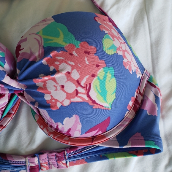 Aerie floral bathing suit top - Picture 2 of 3